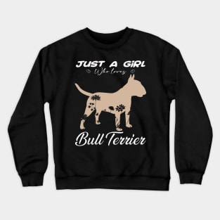 Spunky Bull Chic Bull Terrier Tee for Dog Lovers Everywhere Crewneck Sweatshirt